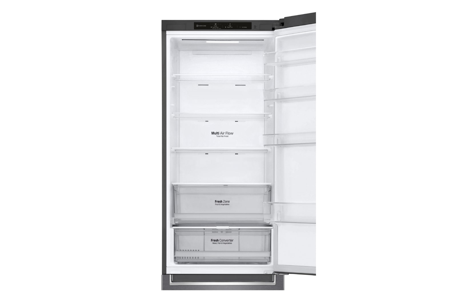 LG Kühl-Gefrierkombination | 384 Liter Nutzinhalt | Energieeffizienzklasse C | Dark Graphite | 203cm | Inverter-Linearkompressor | GBP62DSNCN, GBP62DSNCN